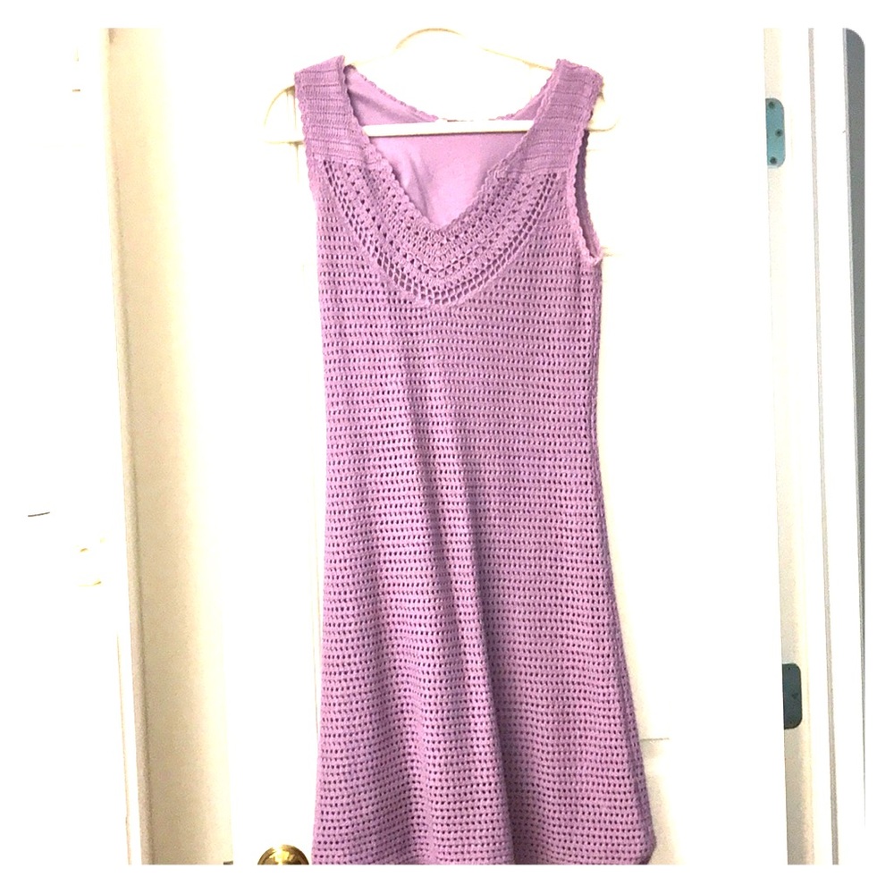 Lavender crochet sundress